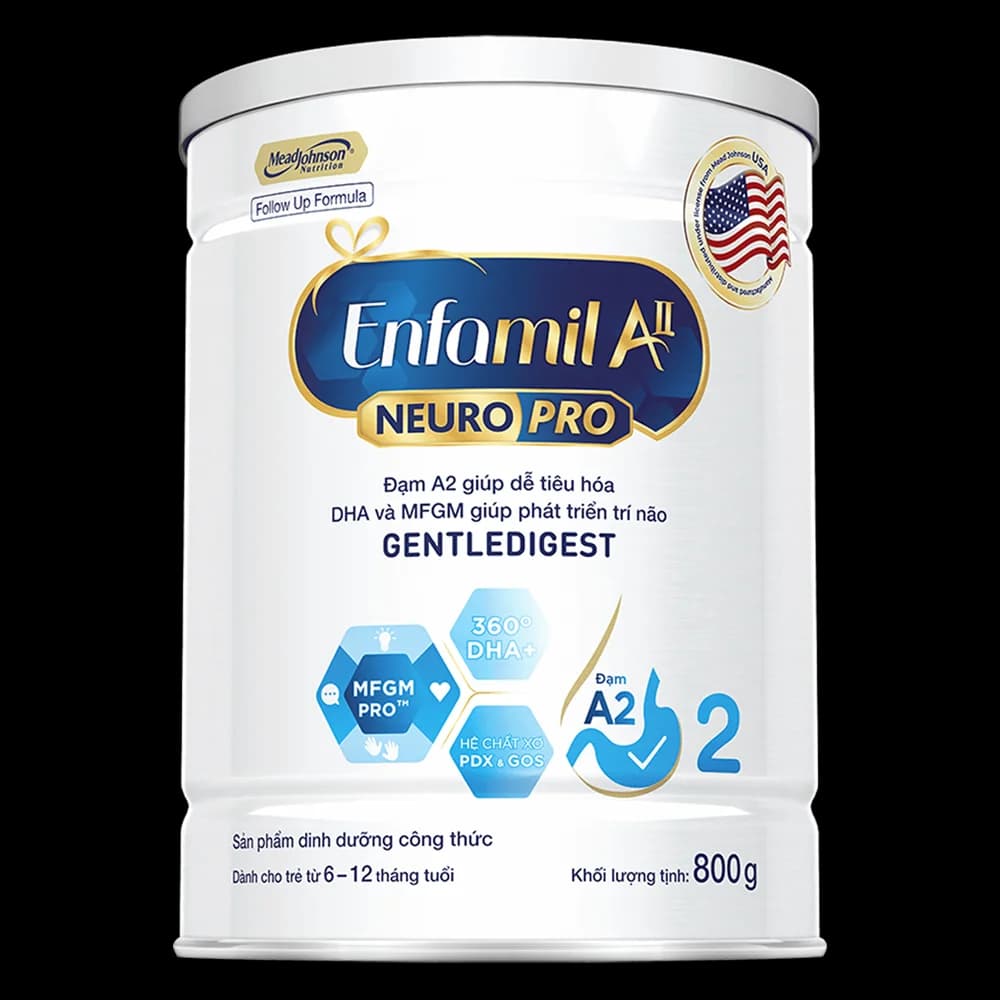 Sữa Enfamil A2 NeuroPro số 2 800g (Follow Up Formula 6 12 tháng tuổi)