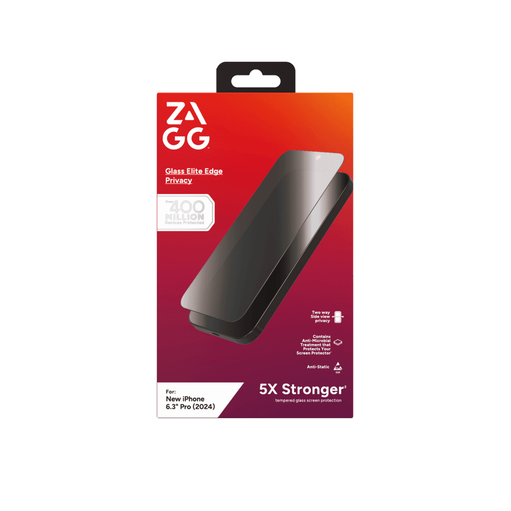 Dán kính cường lực màn hình iPhone 16 Pro Zagg Privacy Full chống nhìn trộm