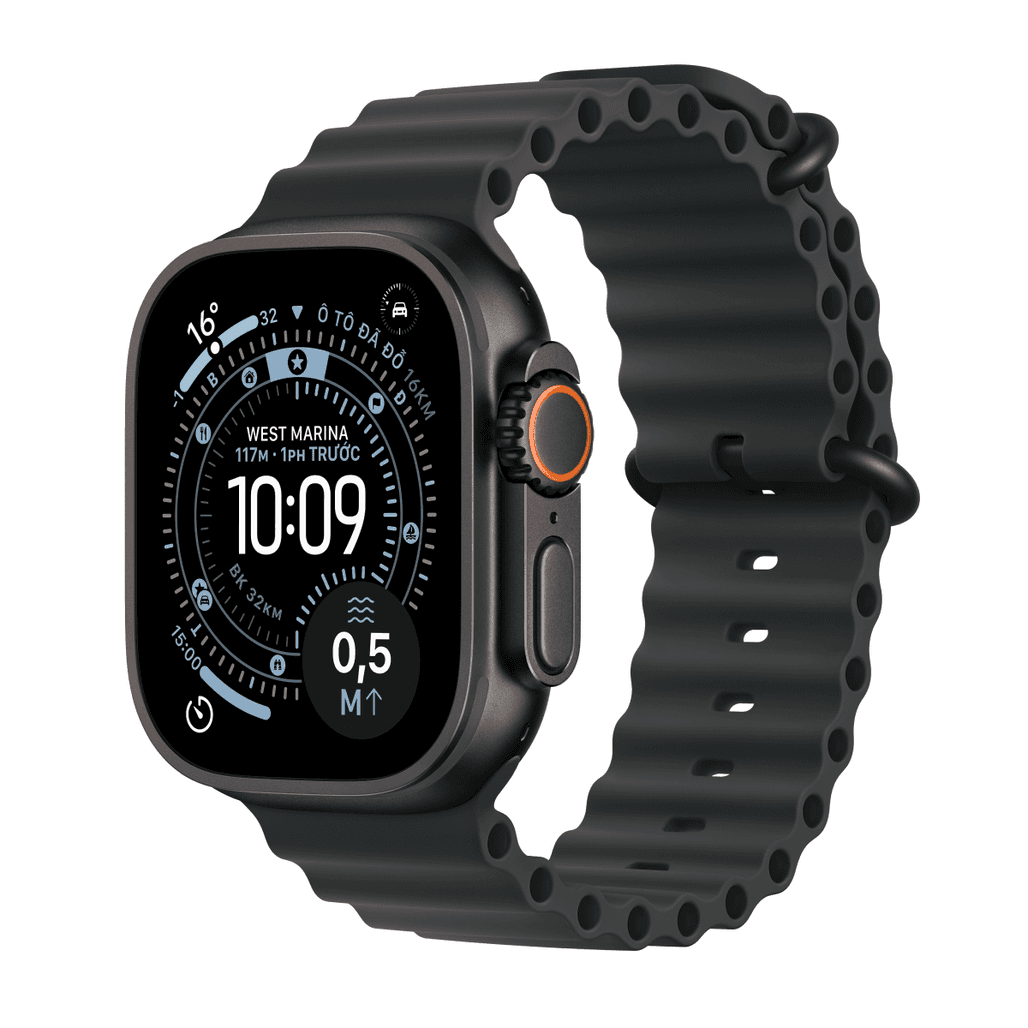 Apple Watch Ultra 3 49mm (5G) Viền Titan Dây Cao Su Size S M Cũ Xước Cấn