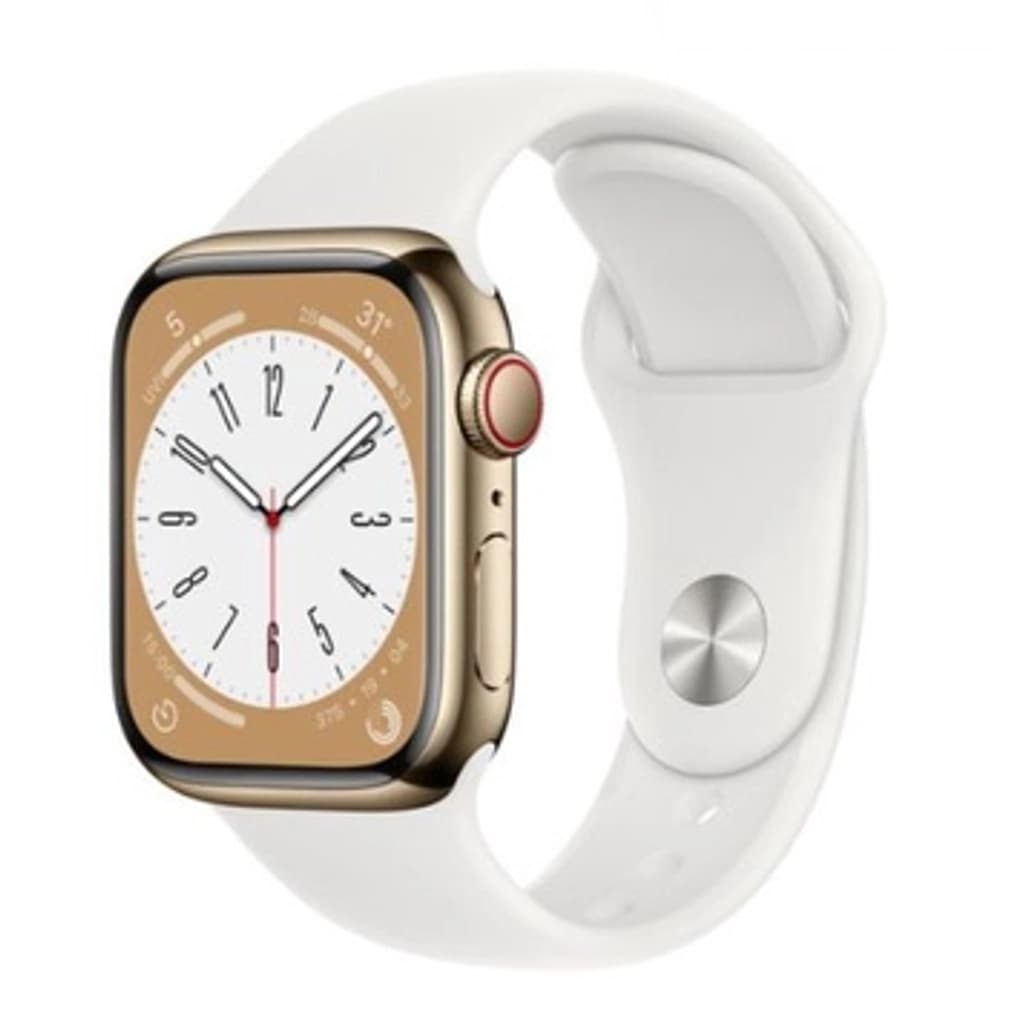 Apple Watch Series 8 41mm 4G viền nhôm dây cao su Cũ Xước Cấn