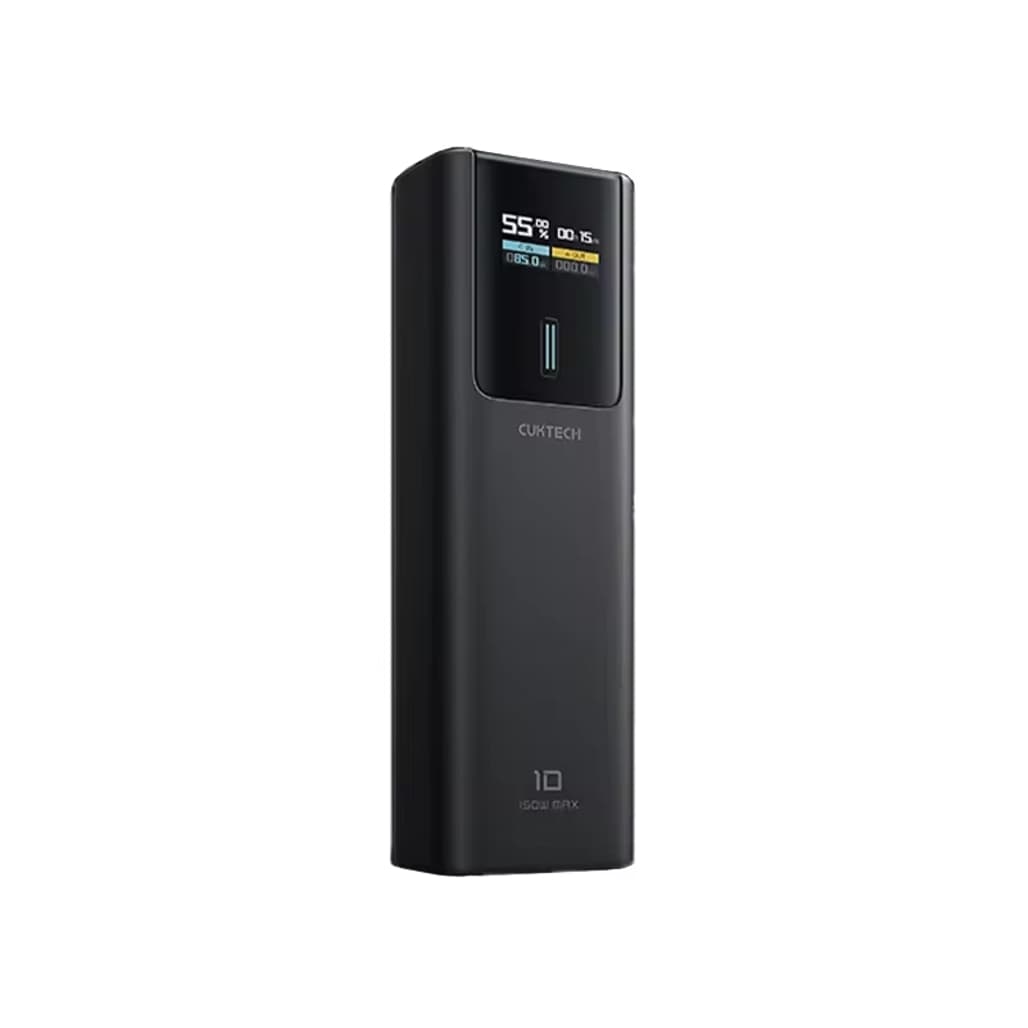 Pin sạc dự phòng Cuktech P+Series No.10 Plus PB100P 1C1A 10000mAh 150W có màn hình Đen