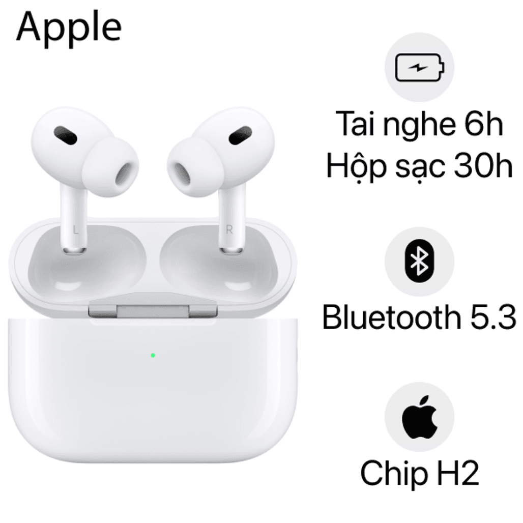 Tai nghe Bluetooth Apple AirPods Pro 2 2023 USB C Cũ Trầy Xước