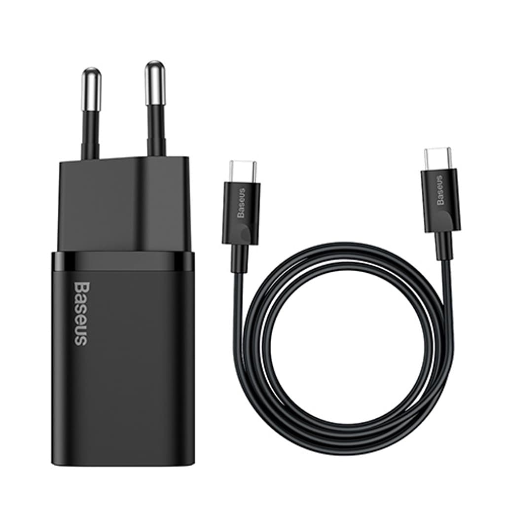 Củ sạc Baseus Super SI 25W 1 cổng kèm cáp Type C to Type C 1M