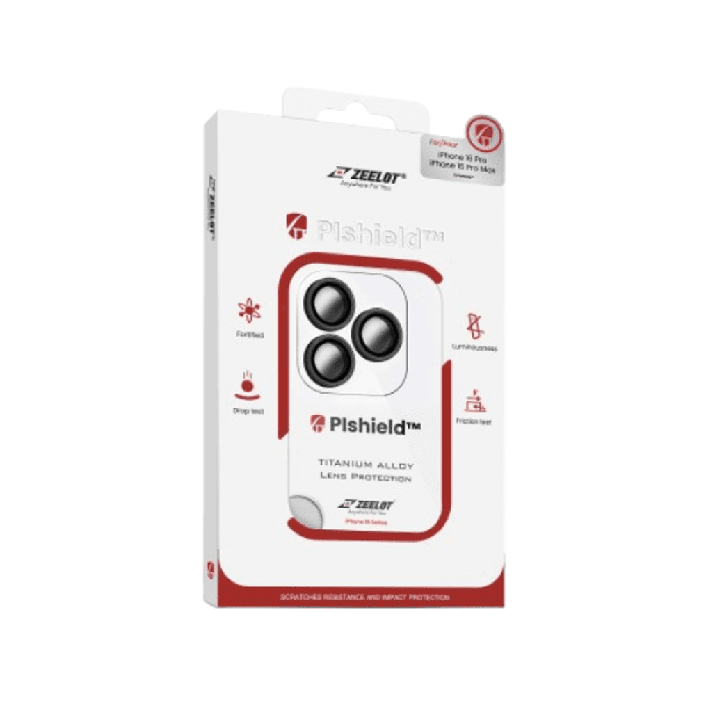 Miếng dán camera Apple iPhone 16 Pro 16 Pro Max Zeelot Pishield viền màu chống va đập