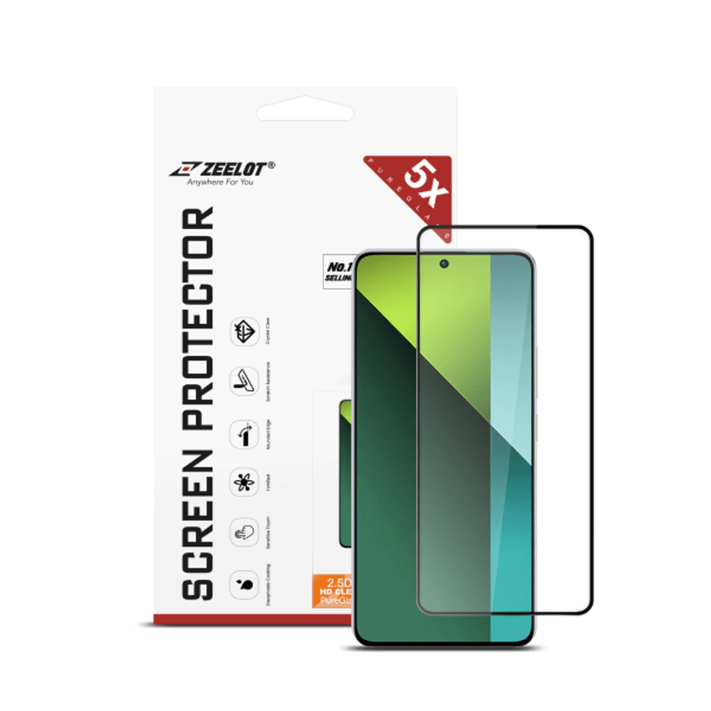 Dán kính cường lực màn hình Xiaomi Note 13 Pro Zeelot full viền cao cấp