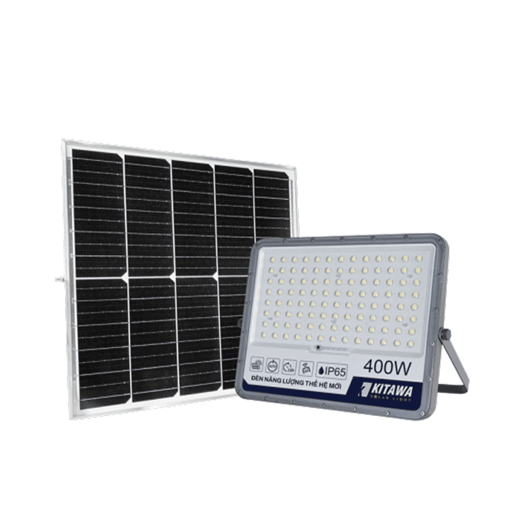 Đèn năng lượng mặt trời Kitawa 400W FL1400 (kèm tấm pin năng lượng mặt trời)