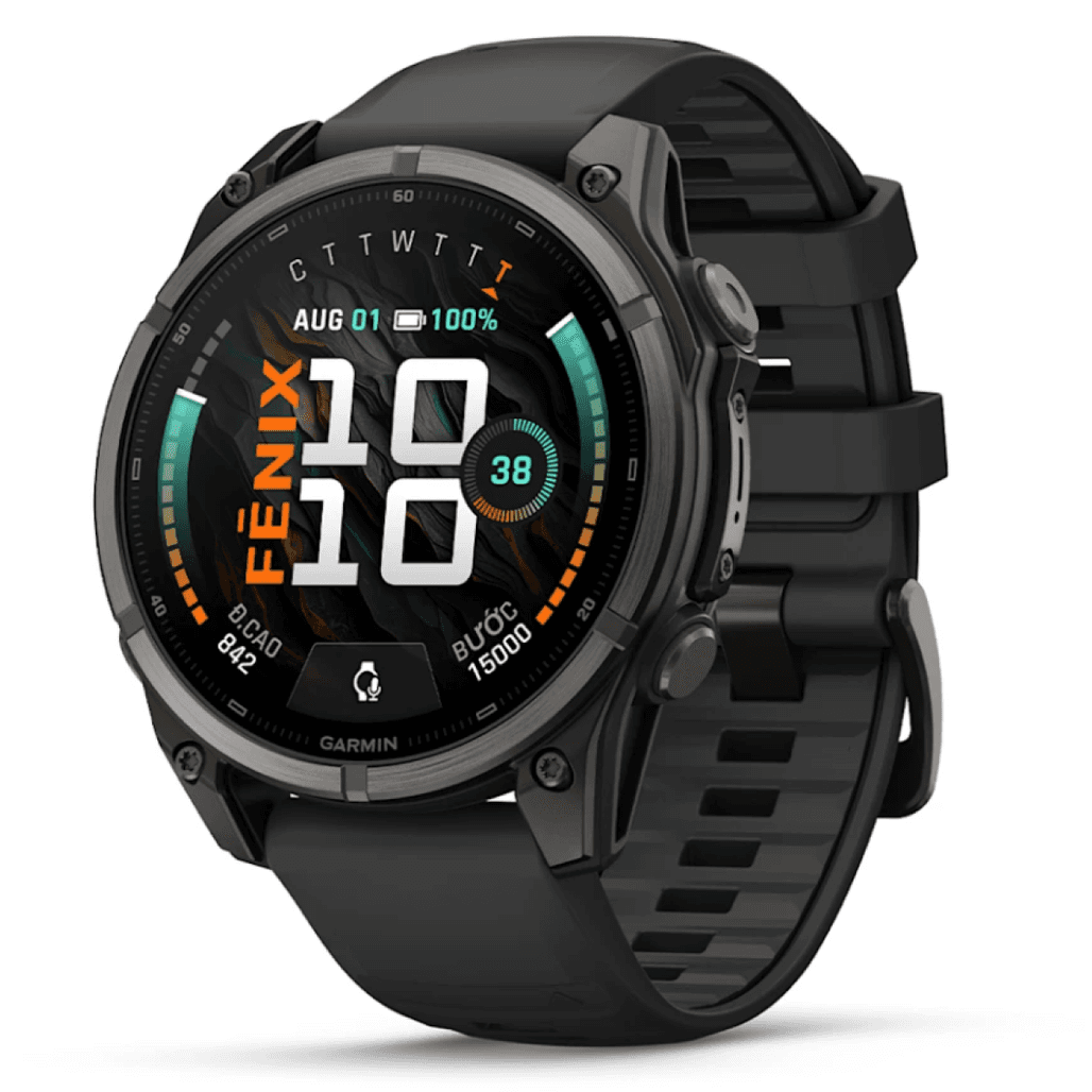 Đồng hồ thông minh Garmin Fenix 9 47mm AMOLED viền titan DLC