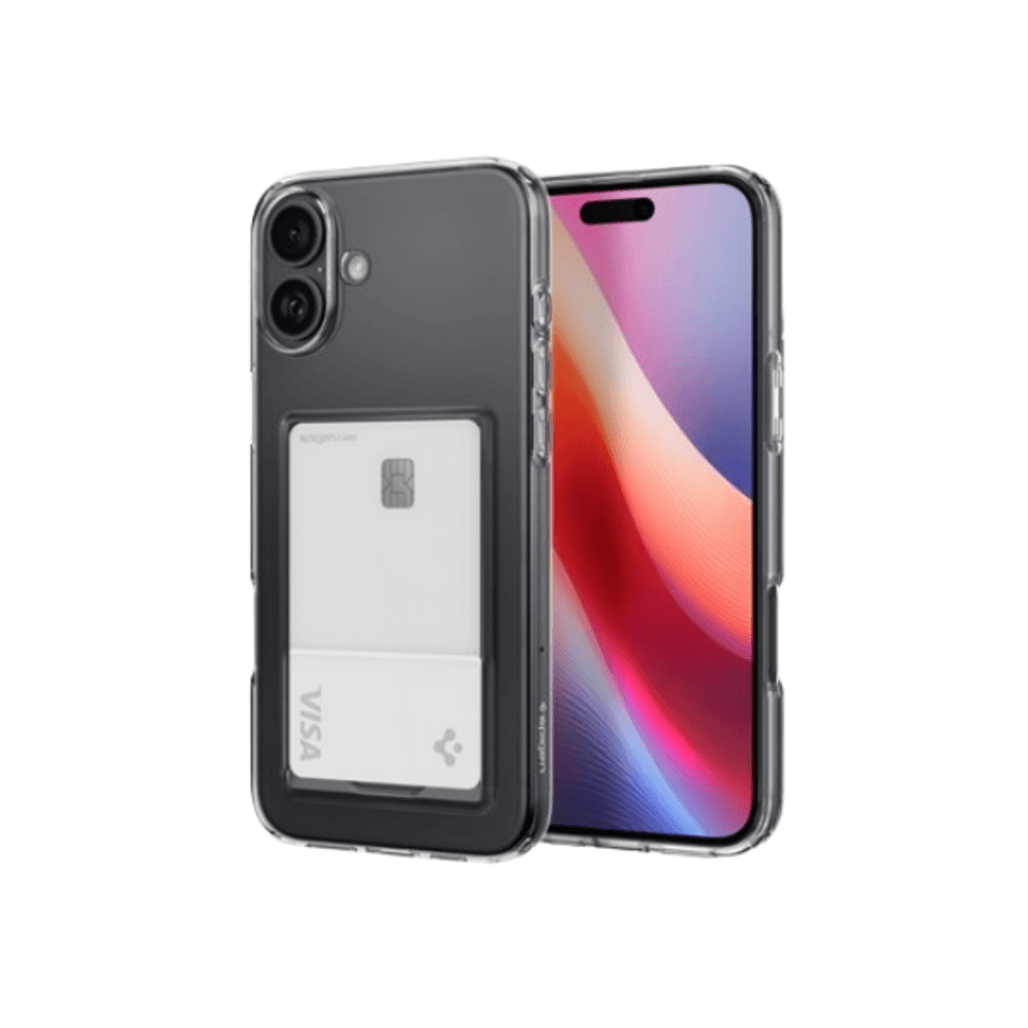 Ốp lưng iPhone 16 Spigen Crystal Slot Crystal Clear (Trong suốt)