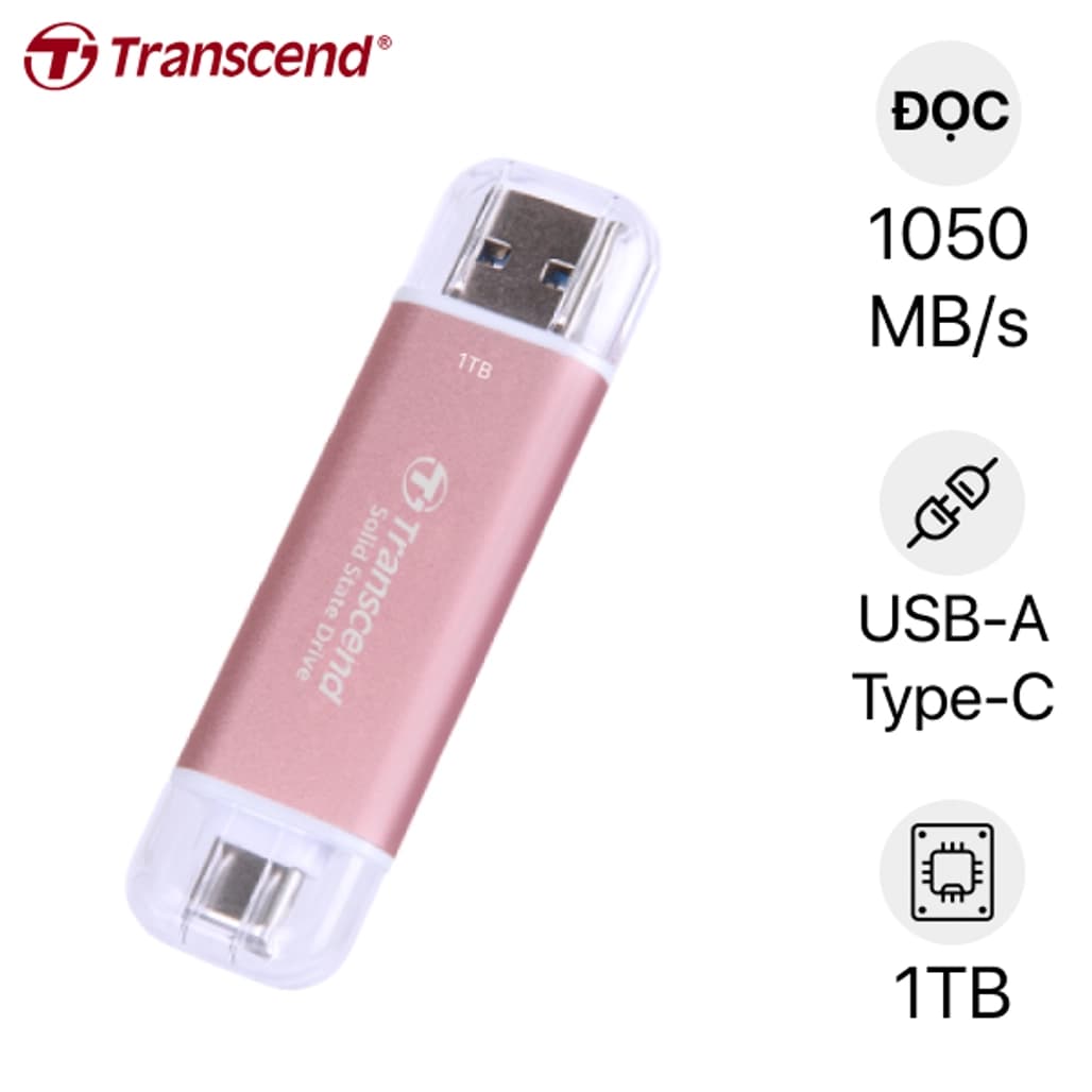 Ổ cứng di động SSD Transcend ESD310P 1050MB s 1TB