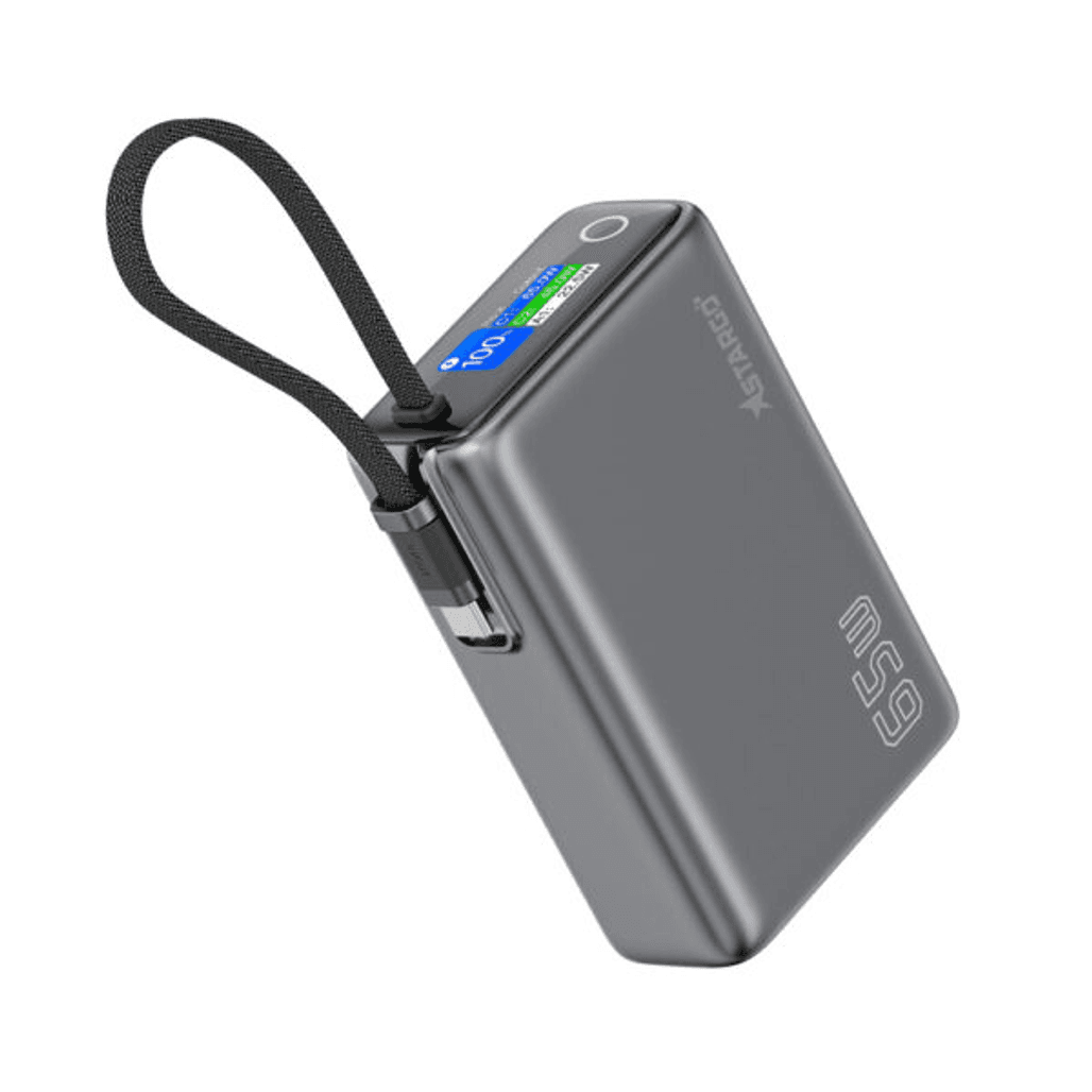 Pin dự phòng StarGO Hypercharge 20000mAh 65W tích hợp màn hình + cáp Type C Cũ