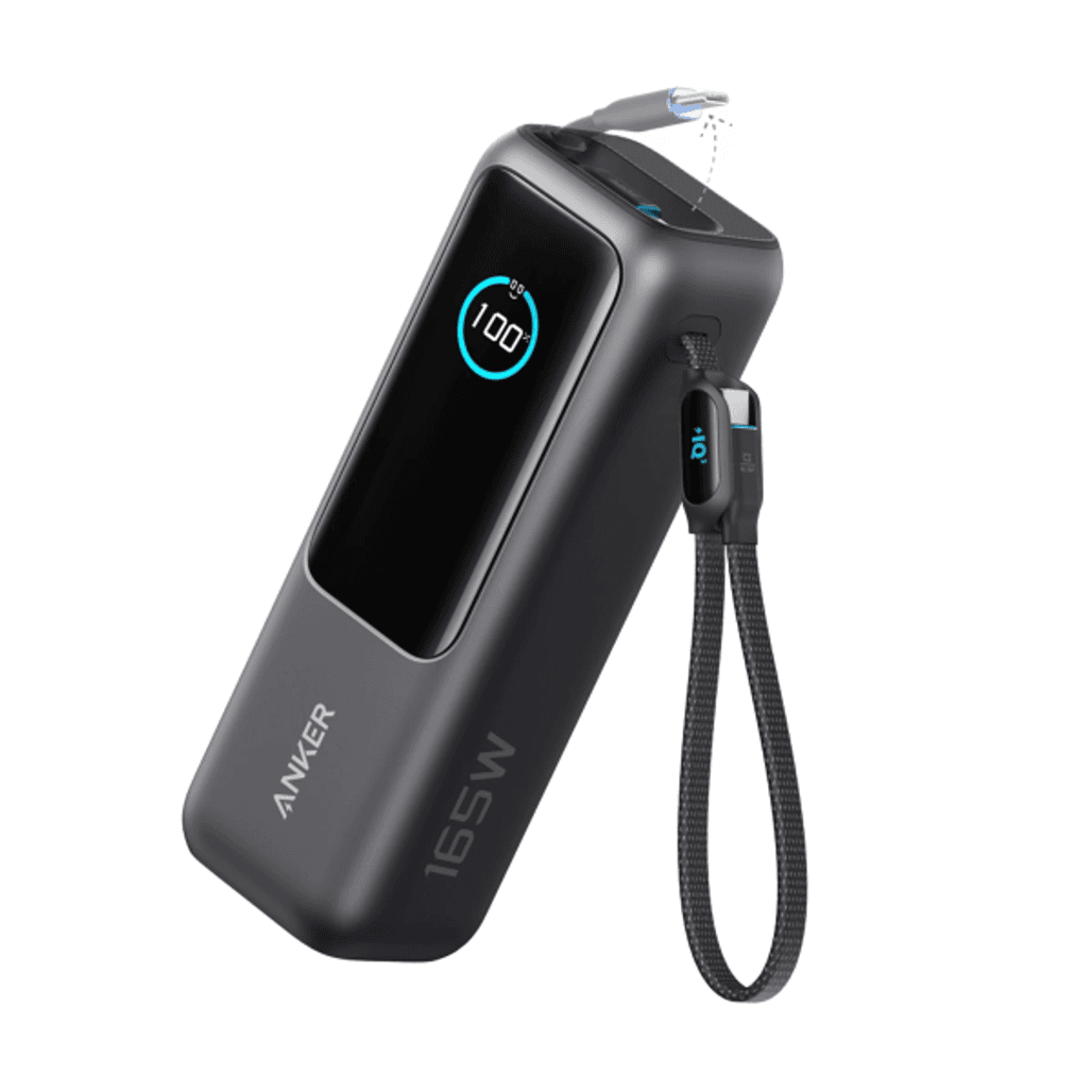 Pin dự phòng Anker 25.000mAh 165W tích hợp cáp rút gọn A1695 Cũ