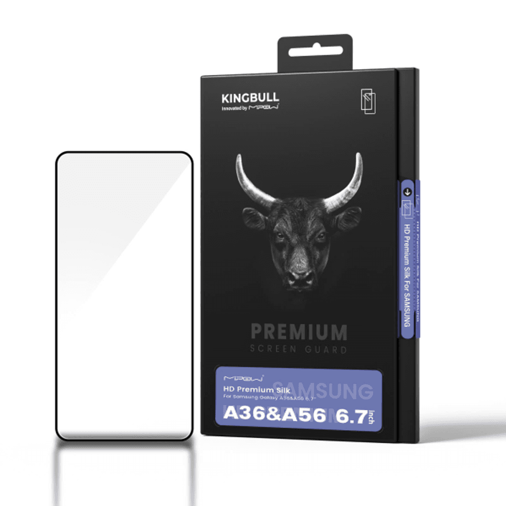 Dán kính cường lực màn hình Samsung Galaxy A56 Mipow Full viền đen cao cấp