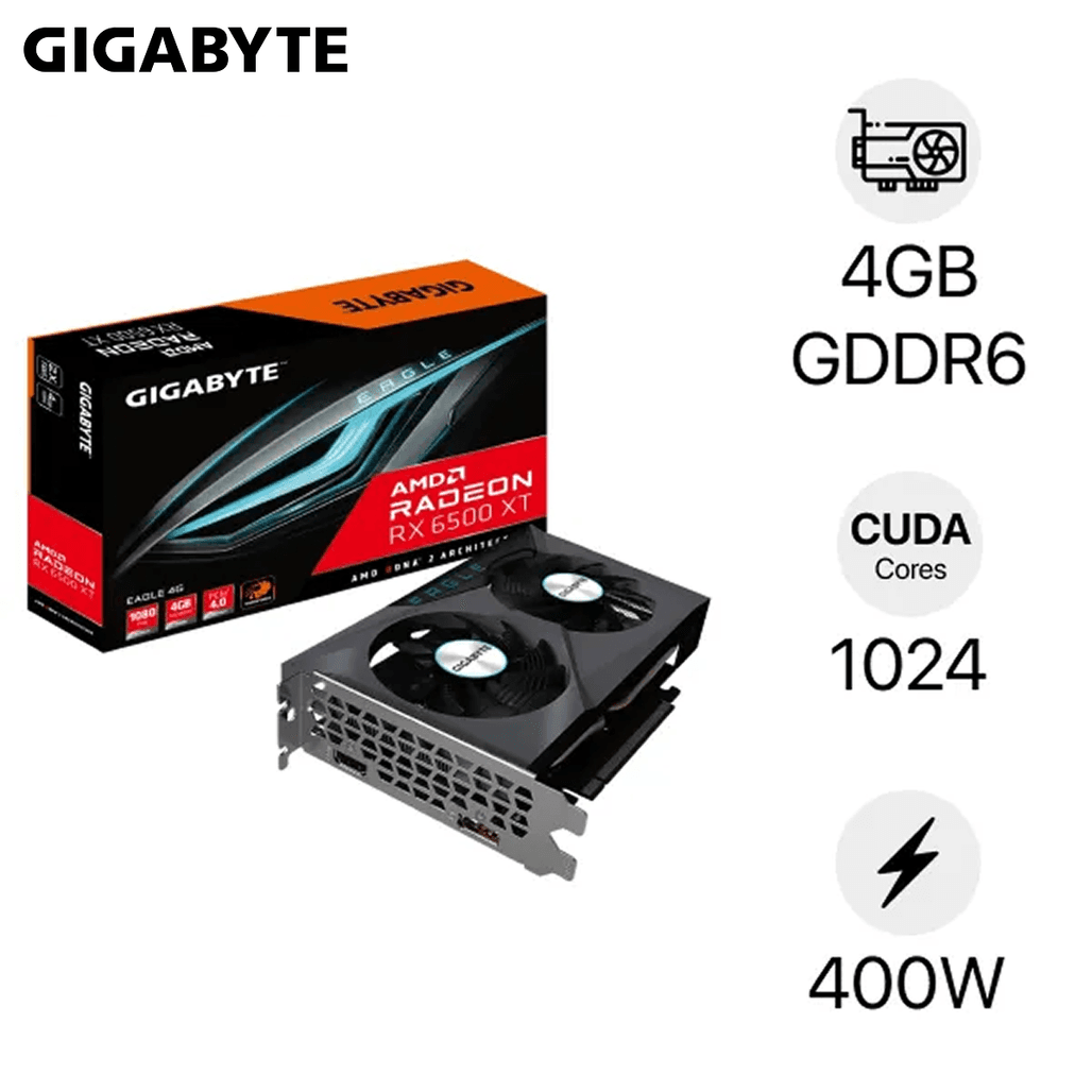 VGA Gigabyte Radeon RX 6500 XT Eagle 4GB GV R65XTEAGLE 4GD