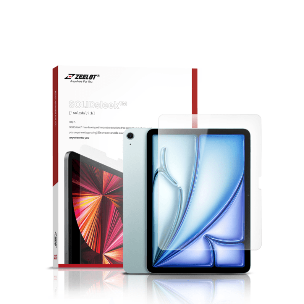 Dán kính cường lực màn hình Apple iPad Air 11 (M2 M3 M4) Zeelot SOLIDsleek Full cao cấp