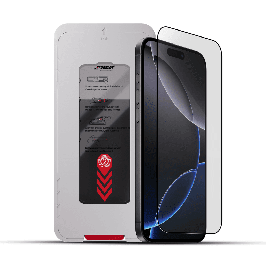 Dán kính cường lực màn hình Apple iPhone 17 Pro Max Zeelot Solidsleek Chống Nhìn Trộm Full Cao Cấp