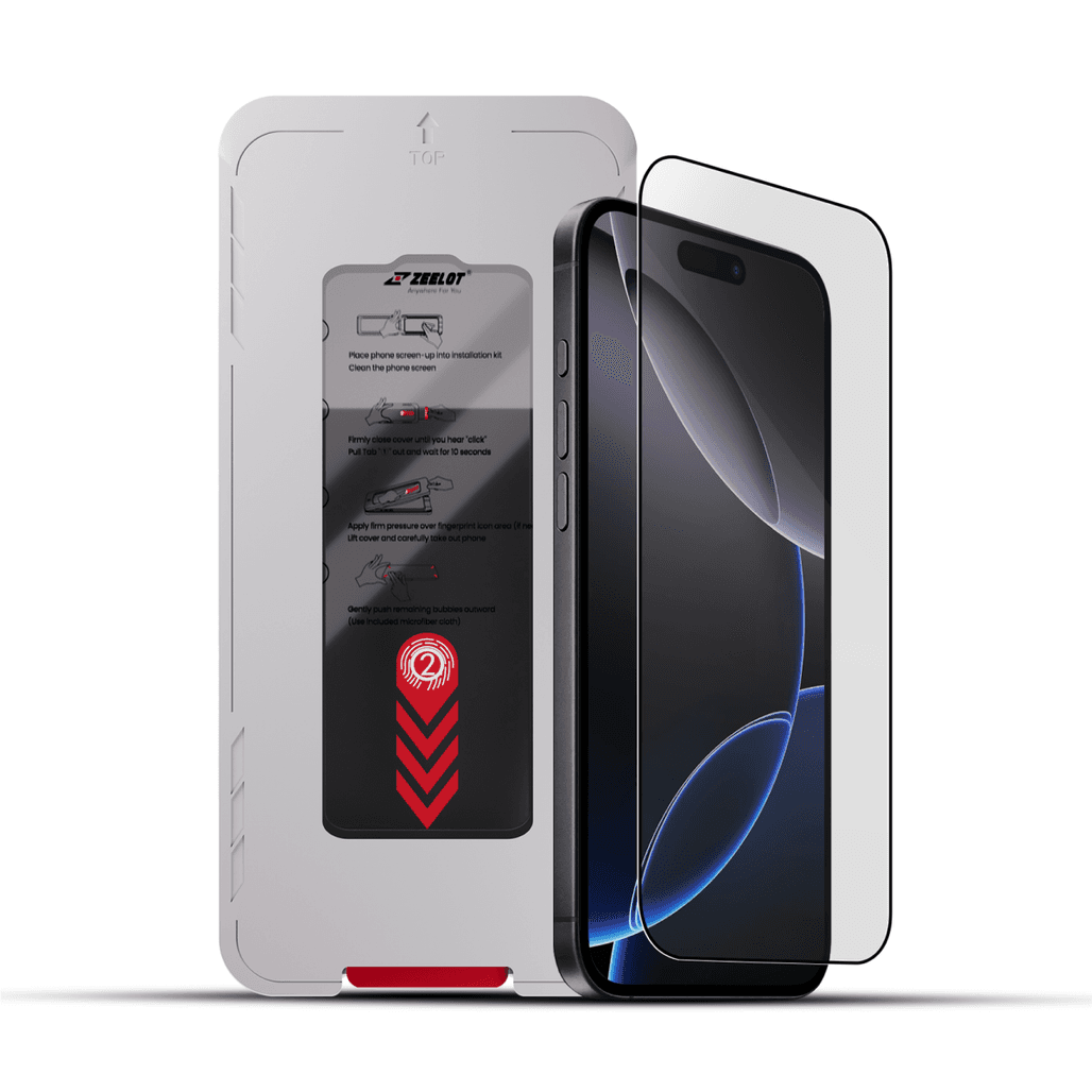 Dán kính cường lực màn hình Apple iPhone 17 Pro Zeelot Solidsleek Chống Nhìn Trộm Full Cao Cấp