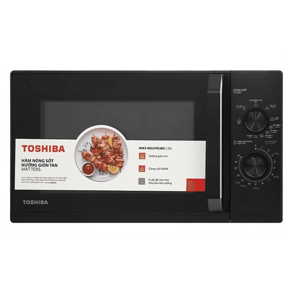 Lò vi sóng có nướng 25L Toshiba MW3 MG25PE(BK)