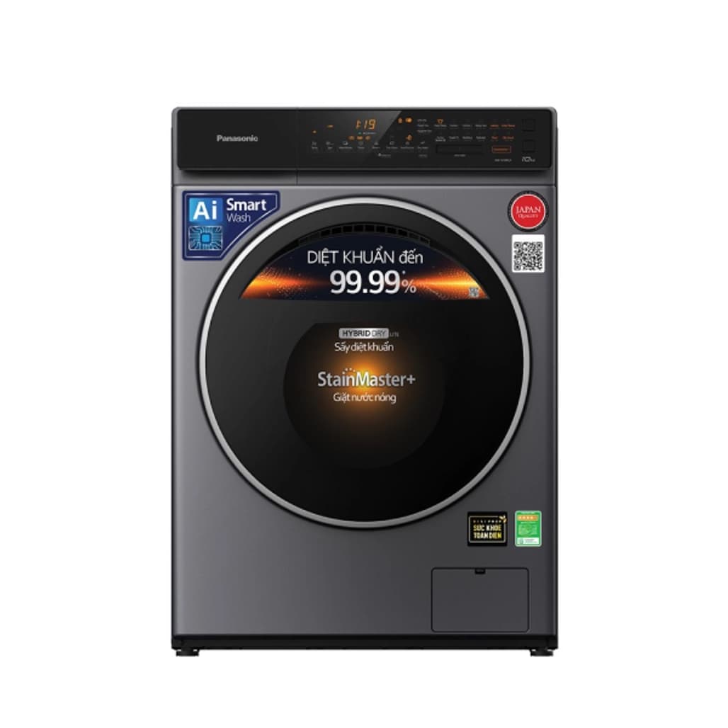 Máy giặt sấy Panasonic cửa ngang giặt 9kg sấy 2kg 2022 (NA V90FC1LVT)