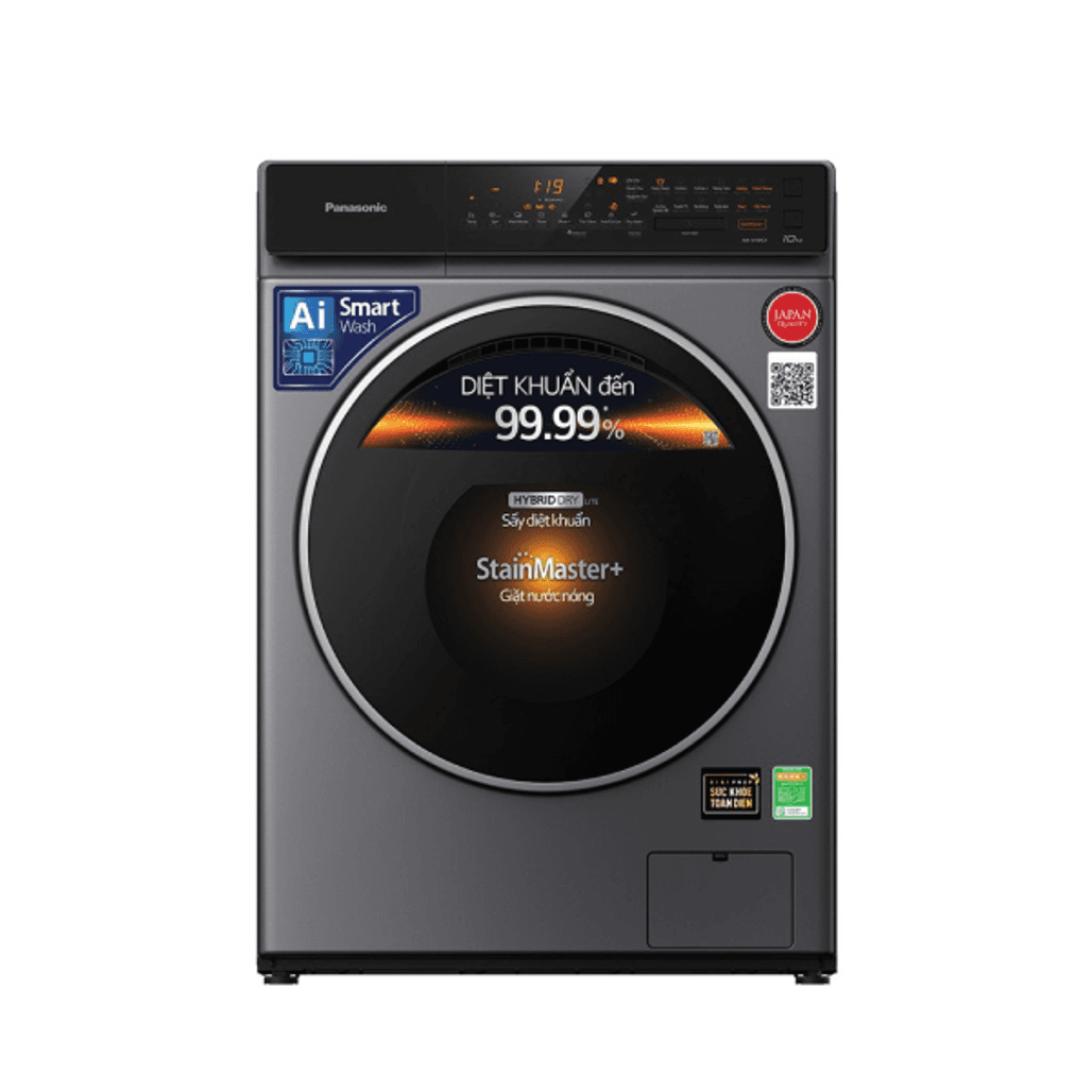 Máy giặt sấy Panasonic cửa ngang giặt 10kg sấy 2kg 2022 (NA V10FC1LVT)
