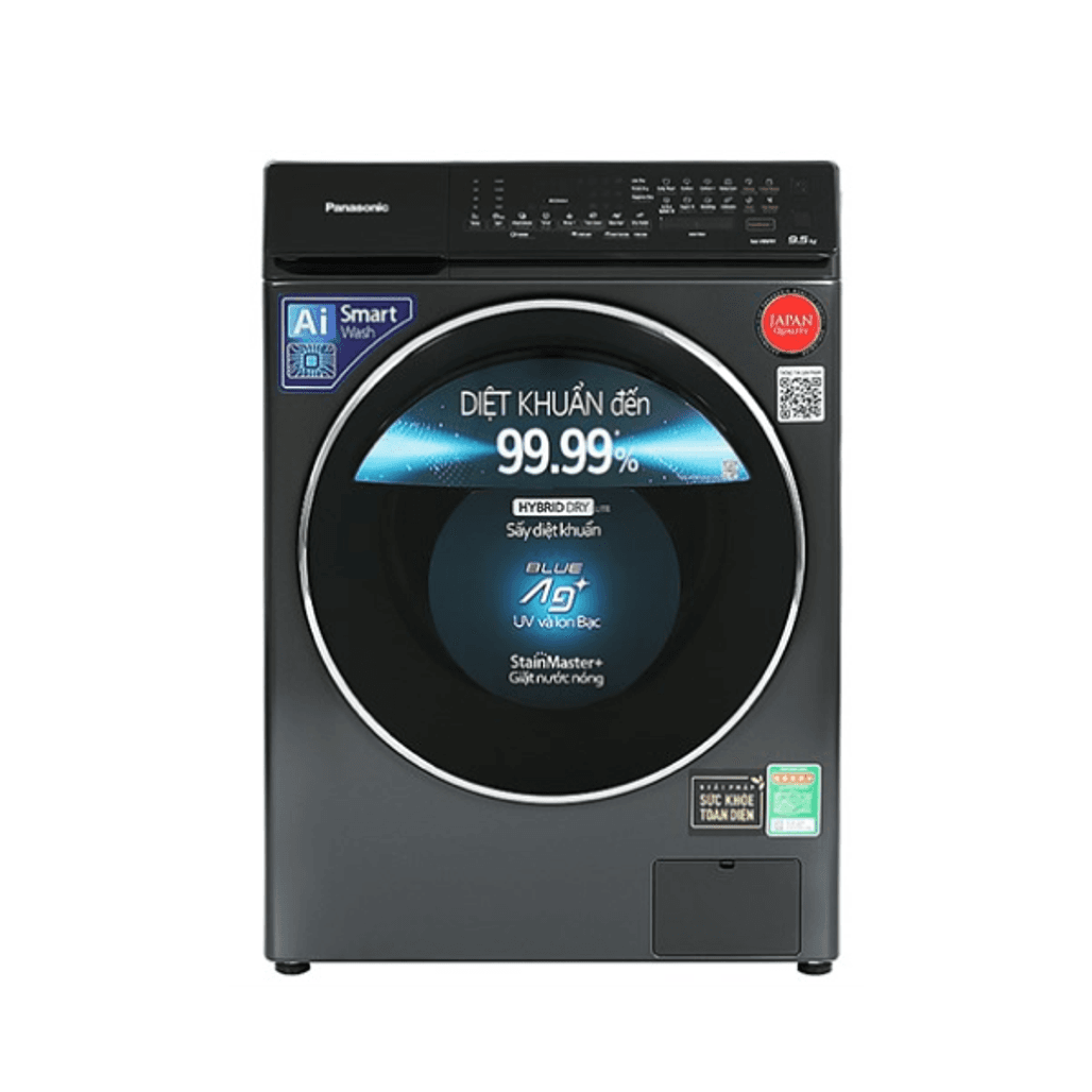Máy giặt sấy Panasonic cửa ngang giặt 9.5kg sấy 2kg 2022 (NA V95FR1BVT)