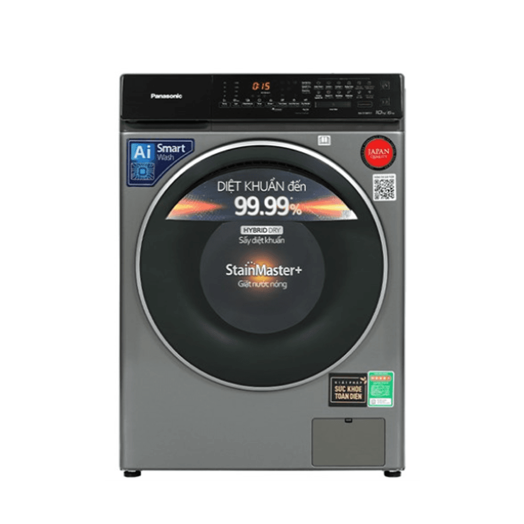 Máy giặt sấy Panasonic giặt 10kg sấy 6kg 2022 (NA S106FC1LV)