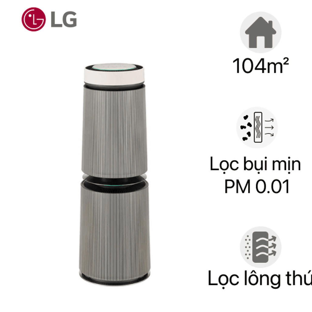 Máy lọc không khí LG Puricare 360 Alpha 2 Tầng AS10GDBY0 BE