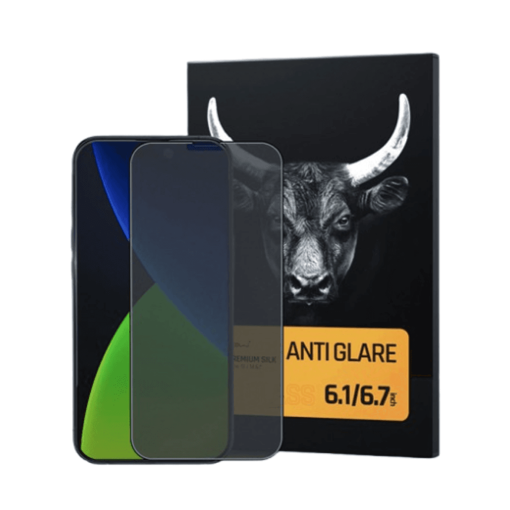 Dán kính cường lực màn hình iPhone 14 Pro Max Mipow Chống Vân Tay Full Cao Cấp Đen