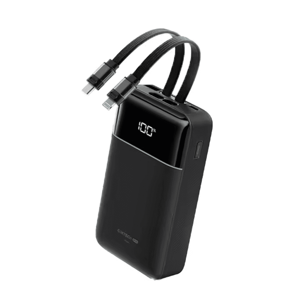 Pin sạc dự phòng Cuktech CP24 LPB200NL 1A1C 20000mAh 40W tích hợp cáp C+L