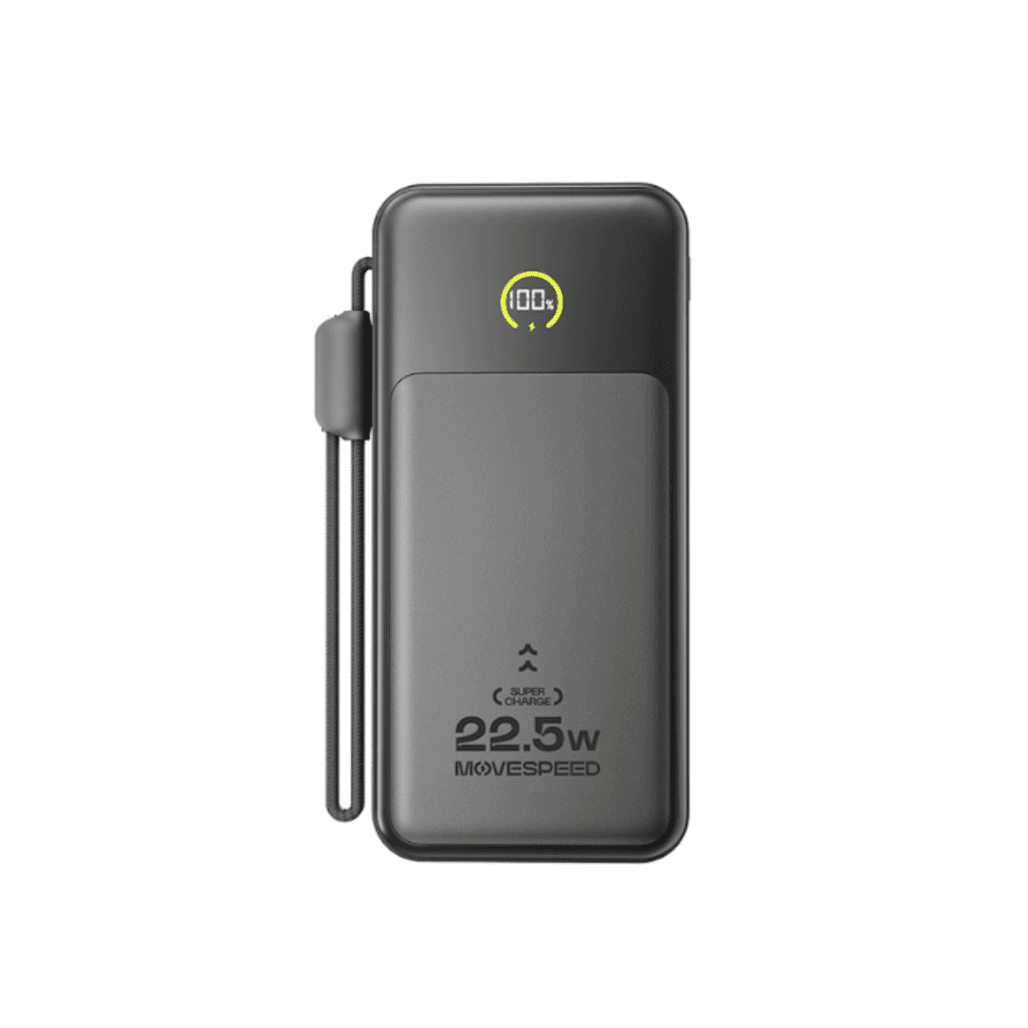 Pin sạc dự phòng Movespeed MSP19 10000mAh 22.5W có màn LCD tích hợp cáp USB C