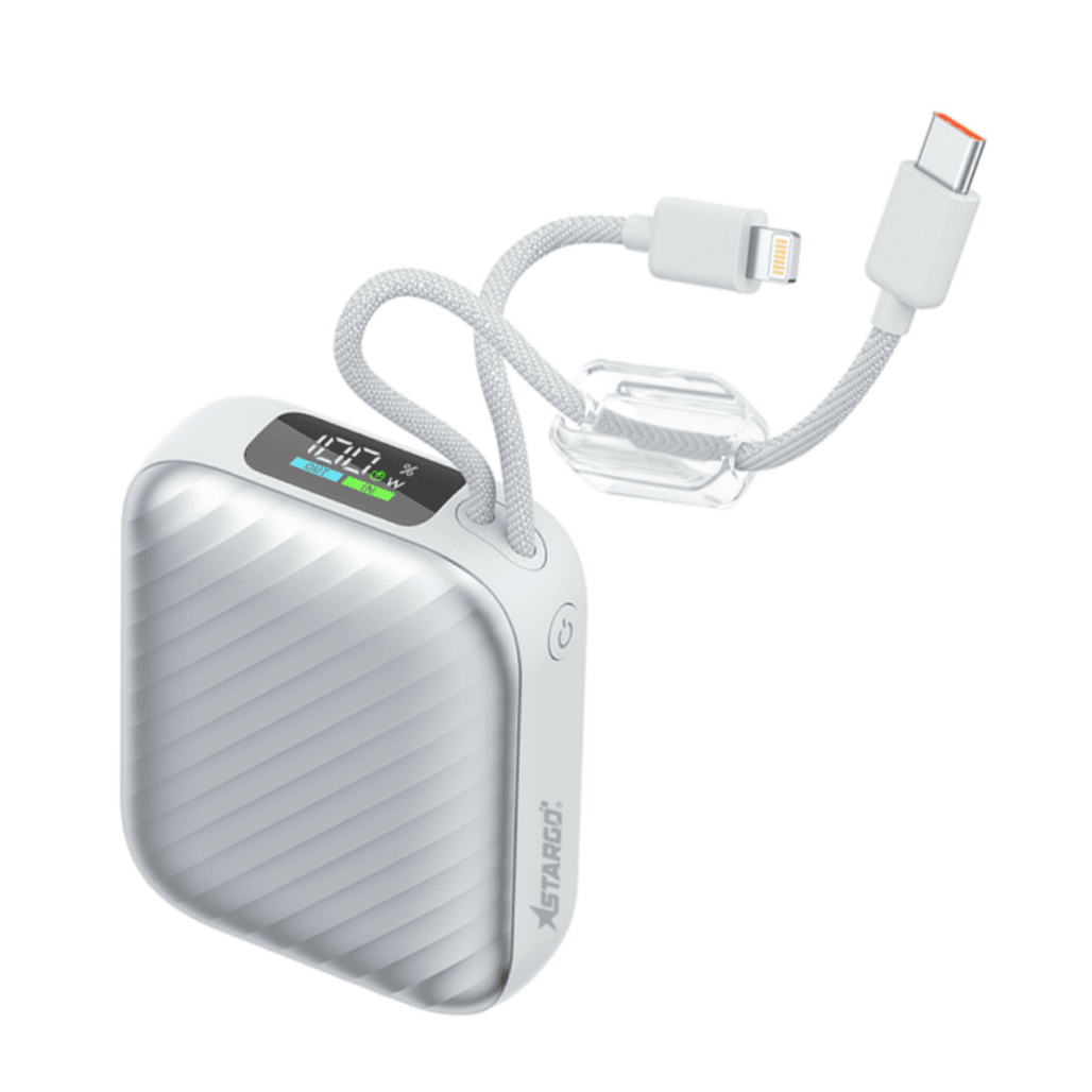 Pin sạc dự phòng StarGo Gem 4 10000mAh 22.5W tích hợp cáp C+L và màn hình hiển thị