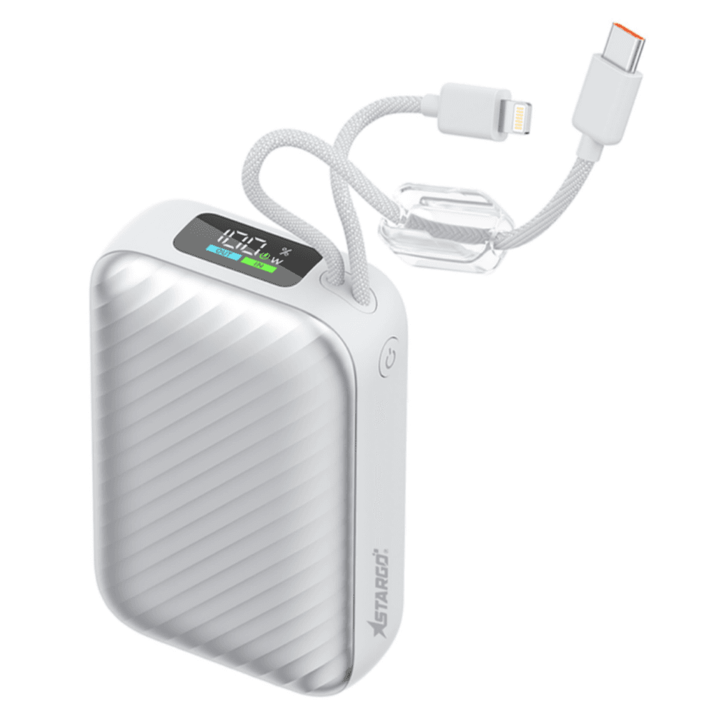 Pin sạc dự phòng StarGo Gem 4 20000mAh 22.5W tích hợp cáp C+L và màn hình hiển thị