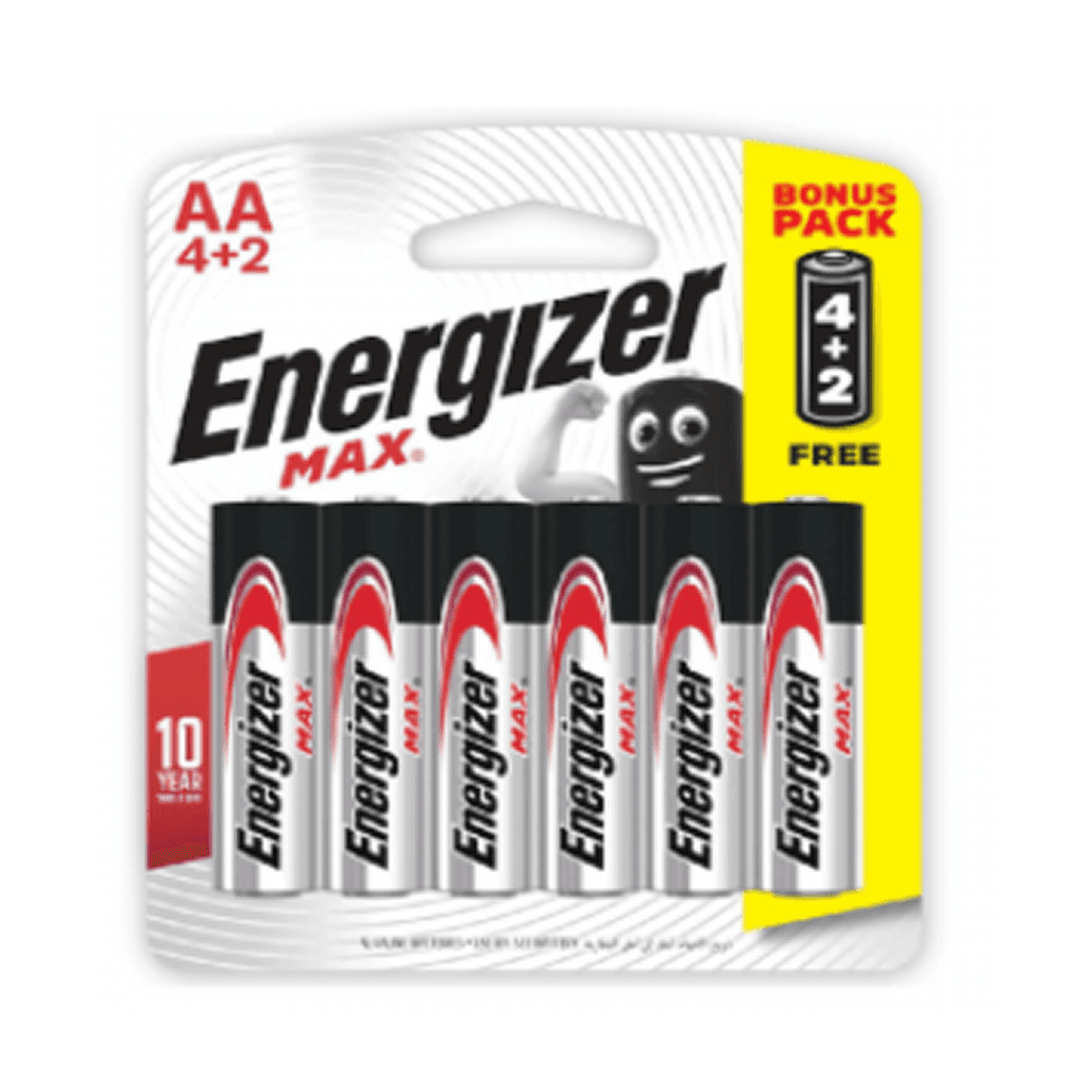 Pin tiểu Energizer Max AA (4+2 viên vỉ) E91 BP4+2