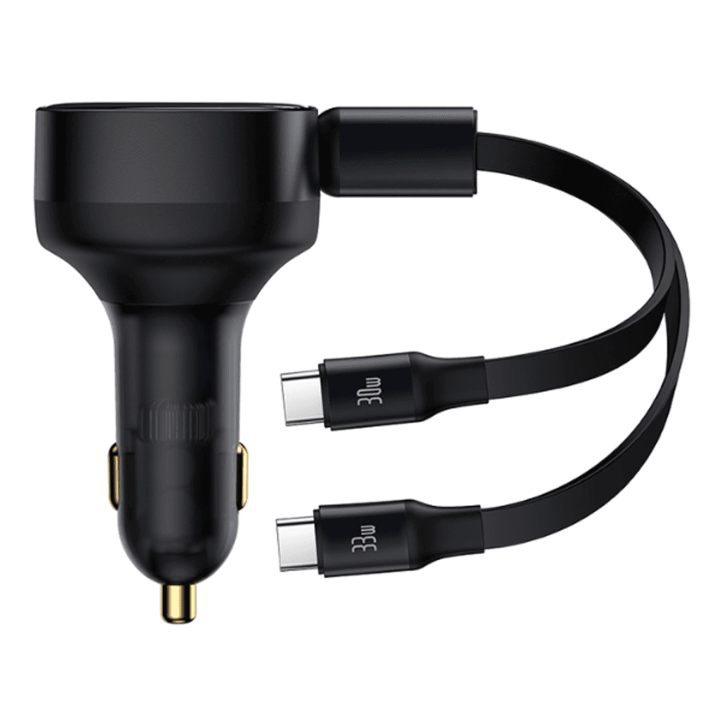Sạc Baseus Enjoyment Retractable 2 in 1 C+C 33W