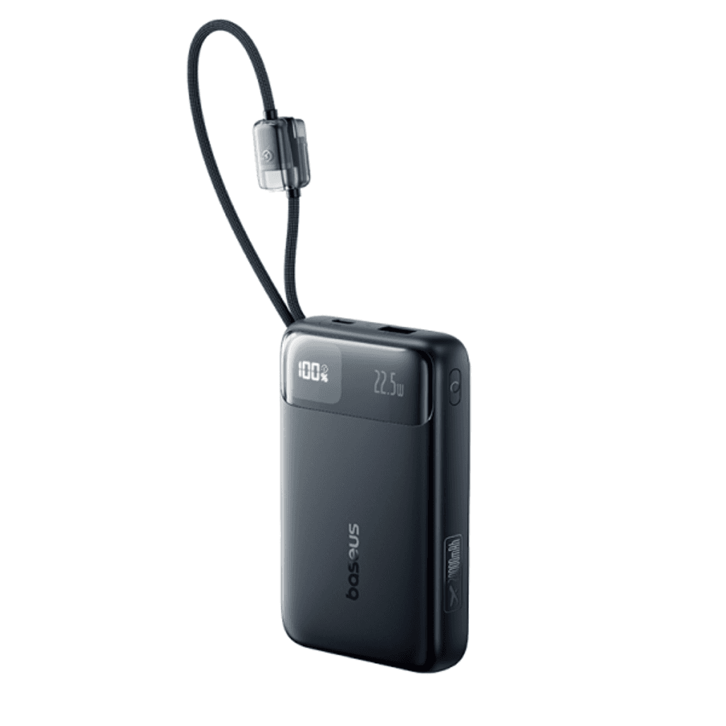 Pin sạc dự phòng Baseus Enerfill FC11 20.000mAh 22.5W màn hình kèm cáp Type C Lightning