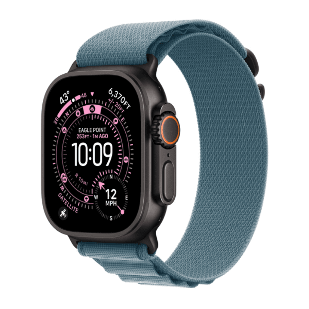 Dây đeo Apple Watch Alpine Loop 44 45 46 49mm Large Black Titanium Finish