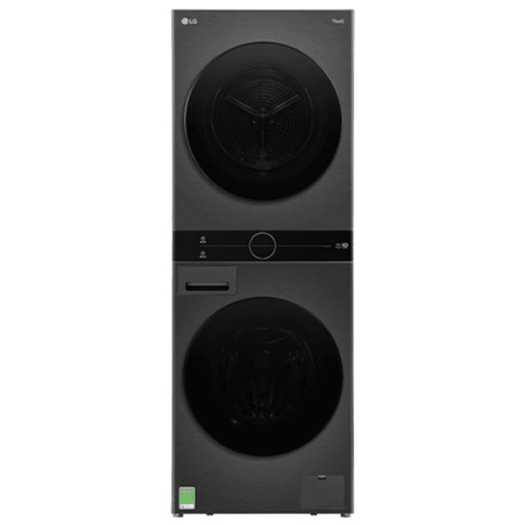 Tháp giặt sấy LG bơm nhiệt giặt 14kg sấy 10kg 2023 (WT1410NHB)