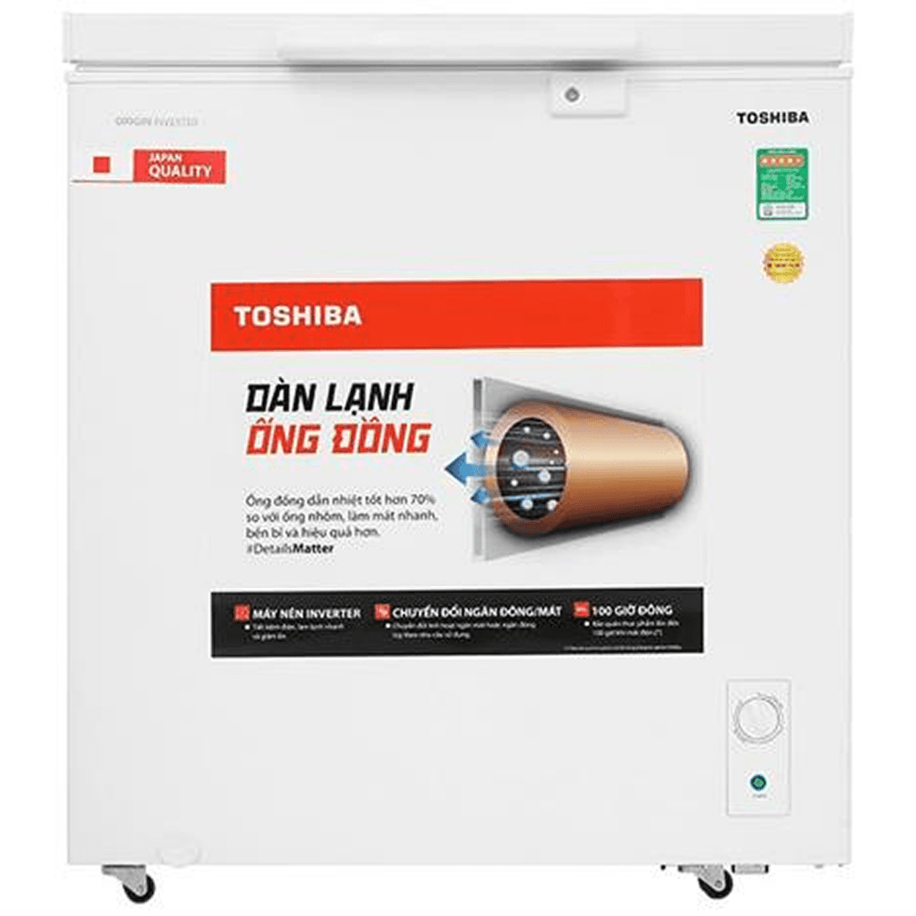 Tủ đông Toshiba cửa trên 201 lít 2024 (GR RC265CM PMV(01))