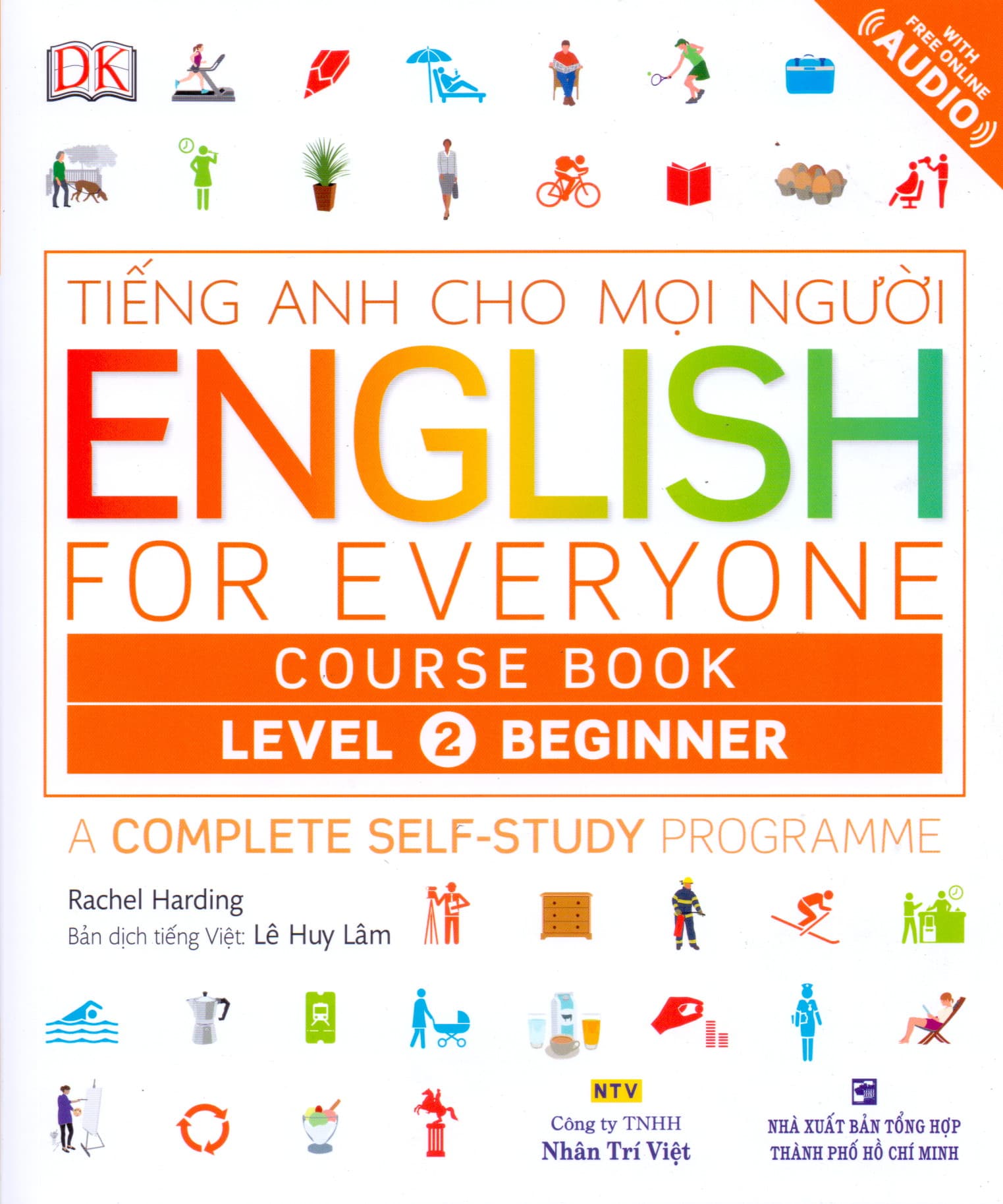 Sách Tiếng Anh Cho Mọi Người English For Everyone Level 2 Beginner Course Book Kèm CD