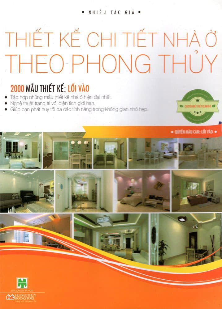Sách Thiết Kế Chi Tiết Nhà Ở Theo Phong Thủy Quyển Màu Cam Lối Vào