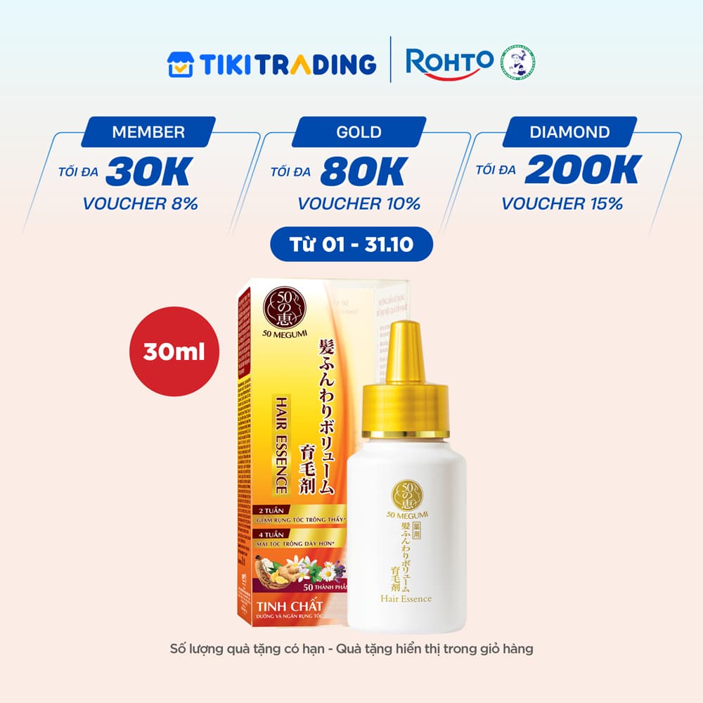 Tinh chất dưỡng tóc ngăn rụng tóc 50 Megumi Hair Essence 30ml