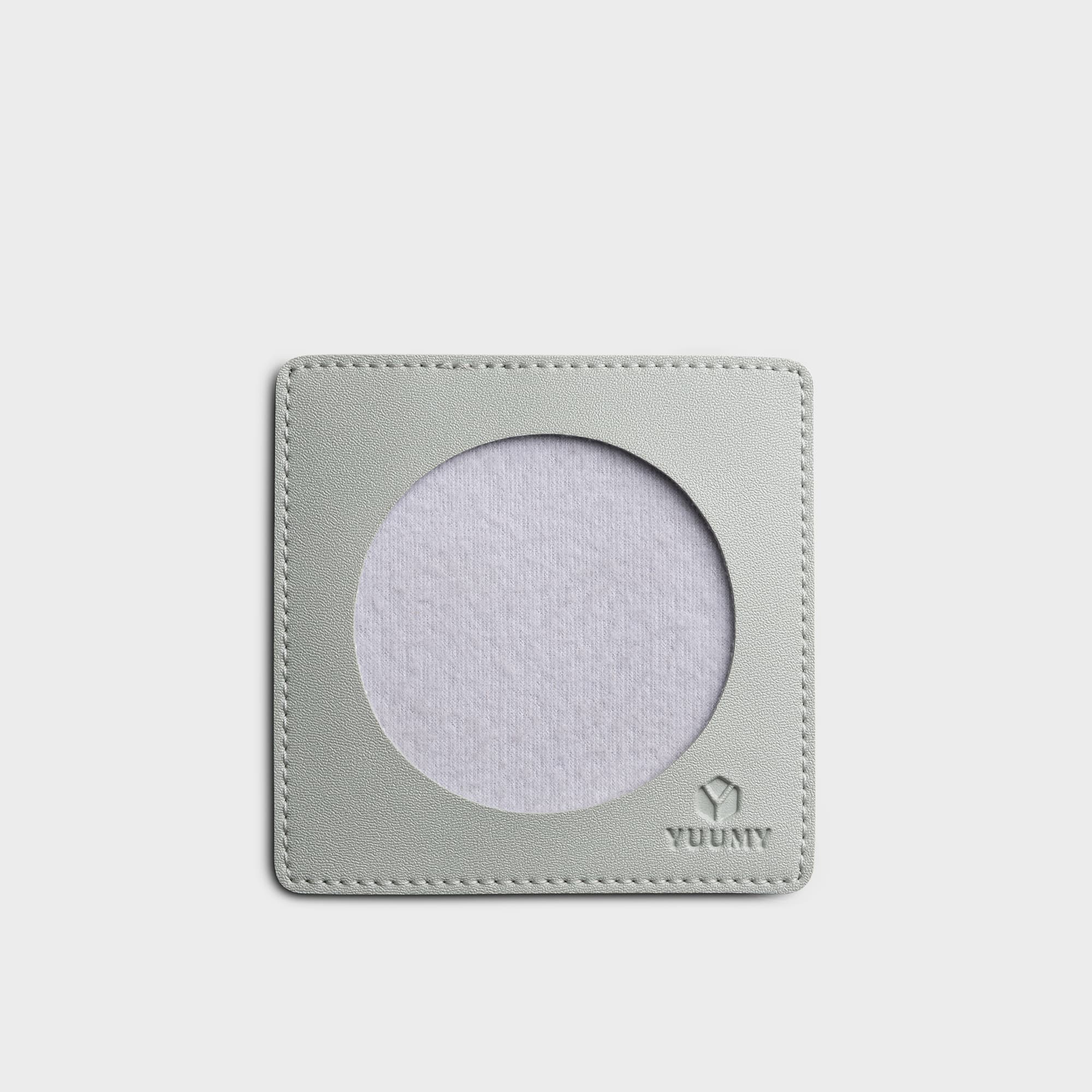 Miếng lót ly Yuumy Thời trang nữ tiện lợi cỡ nhỏ Miếng lót da Seasand YLL1 Xanh ngọc