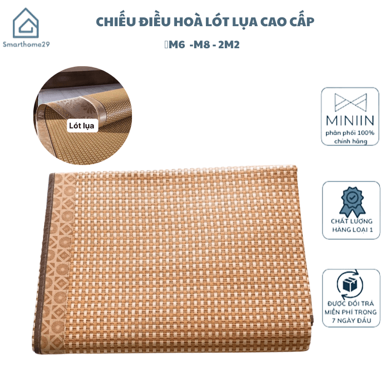 Chiếu Mây Điều Hòa Cao Cấp Loại Dày Hàng Xuất Khẩu MINIIN 1m8x2m