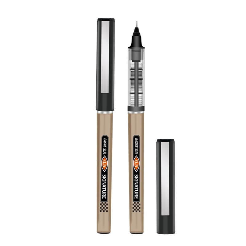 Bút lông kim Baoke BK111 I Bút ký gel nước ngòi 0.5mm Đen