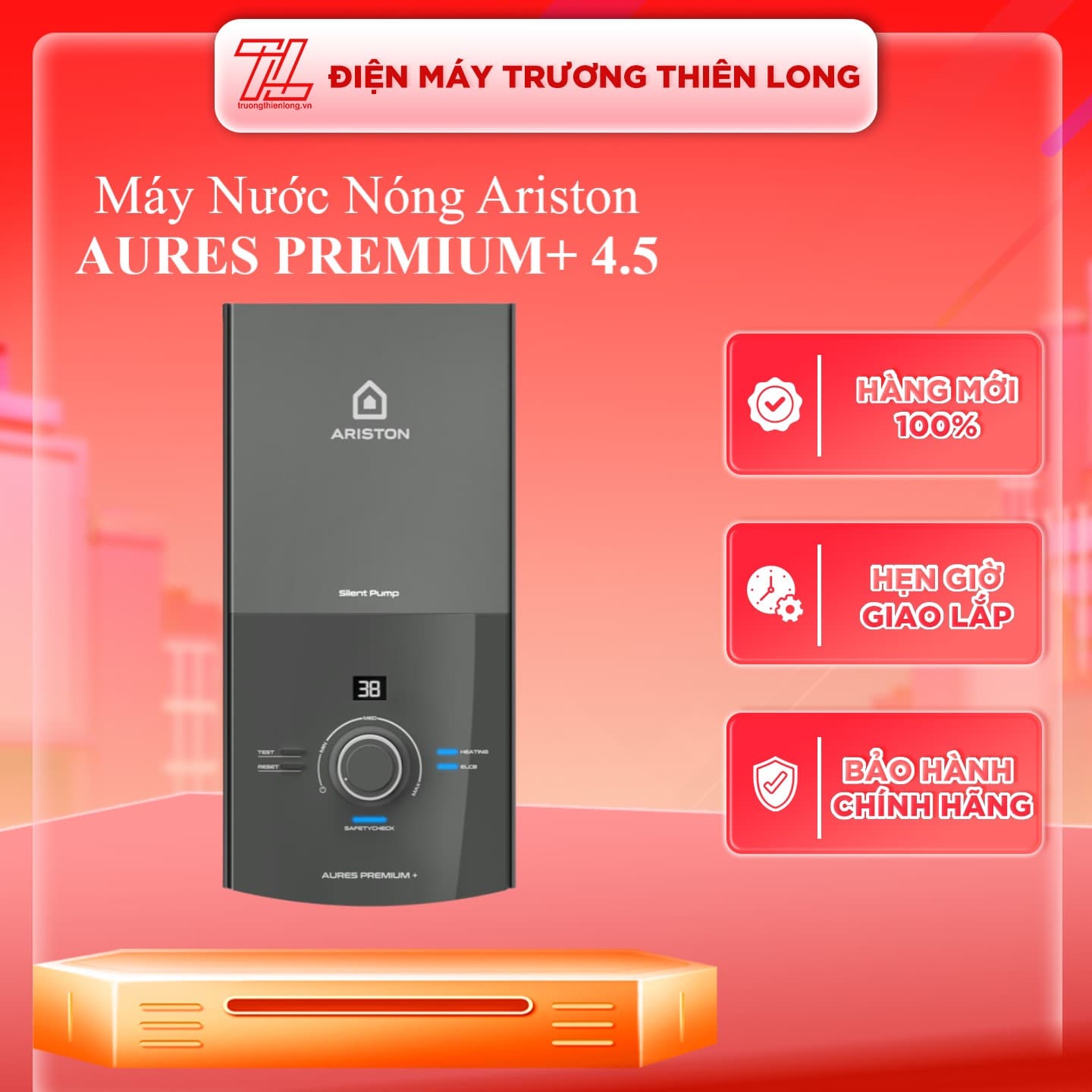 Máy nước nóng trực tiếp Ariston AURES PREMIUM 4.5 4500W