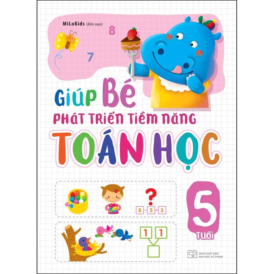 Sách Giúp bé phát triển tiềm năng toán học 5 tuổi