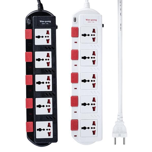 Ổ cắm điện 5 lỗ 2m Điện Quang SM750SL