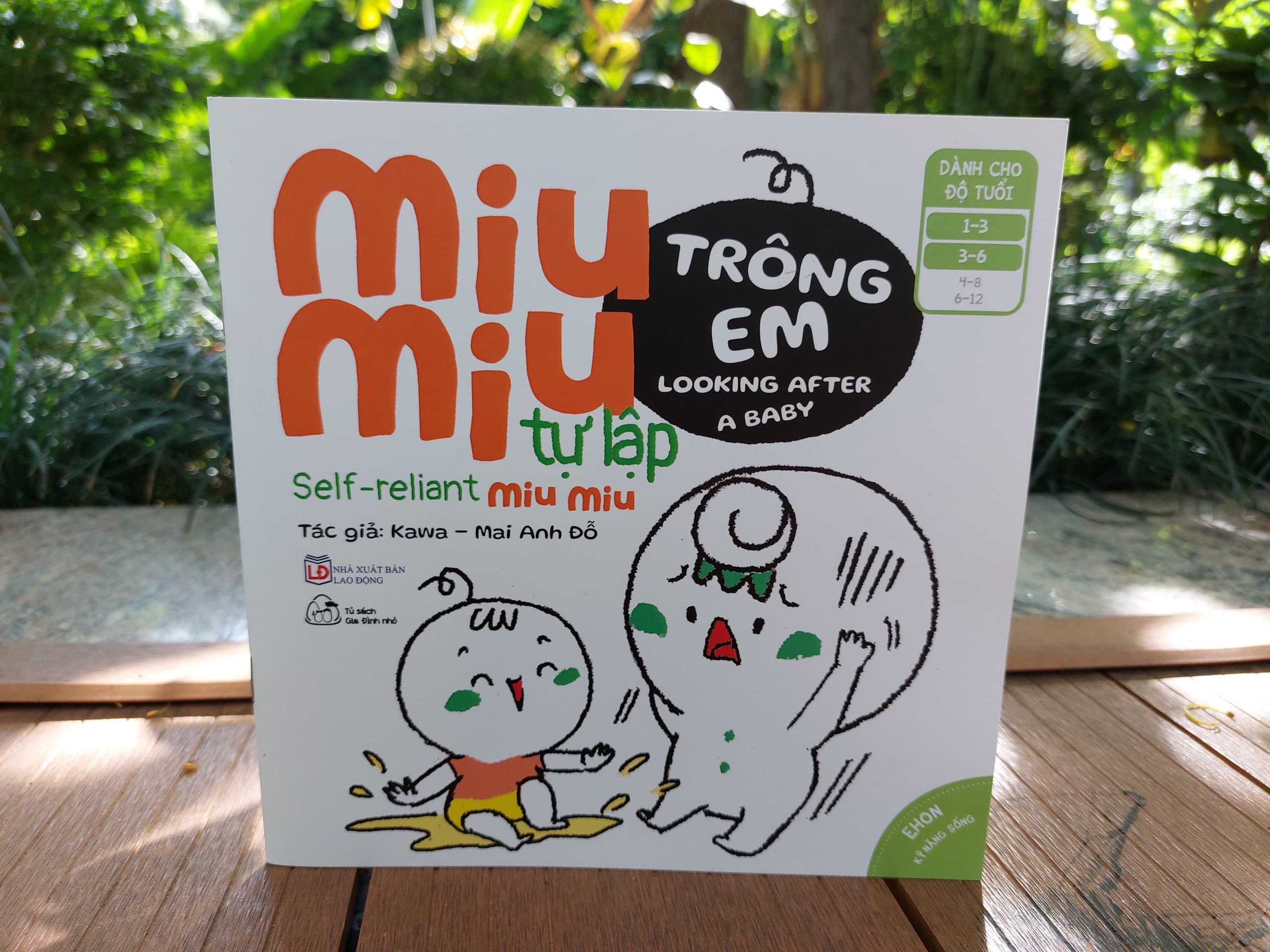 Sách Ehon Kỹ Năng Sống Bộ 8 cuốn Miu Miu Tự Lập Phần 2 cho bé từ 2 tuổi Miu Miu tự lập Trông em