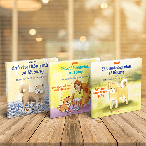 COMBO 3 TẬP CHÚ CHÓ THÔNG MINH VA TỐT BỤNG TẬP 123