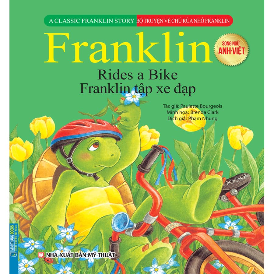 Bộ Truyện Về Chú Rùa Nhỏ Franklin Franklin Tập Xe Đạp Song Ngữ Anh Việt
