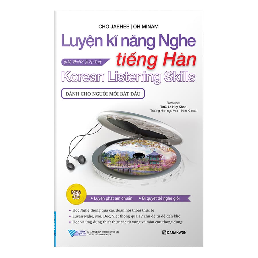 Sách Luyện Kĩ Năng Nghe Tiếng Hàn Dành Cho Người Mới Bắt Đầu